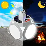 Комплект 2 шт Універсальний кемпінговий ліхтар-лампа BL-2029/Акумуляторний ліхтар на сонячній ба, фото 5