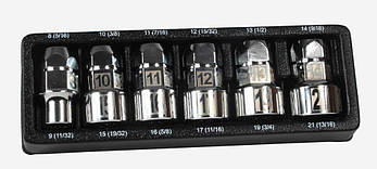 Універсальний гайковий ключ з торцевими головками Bass Polska BP-7080, фото 4