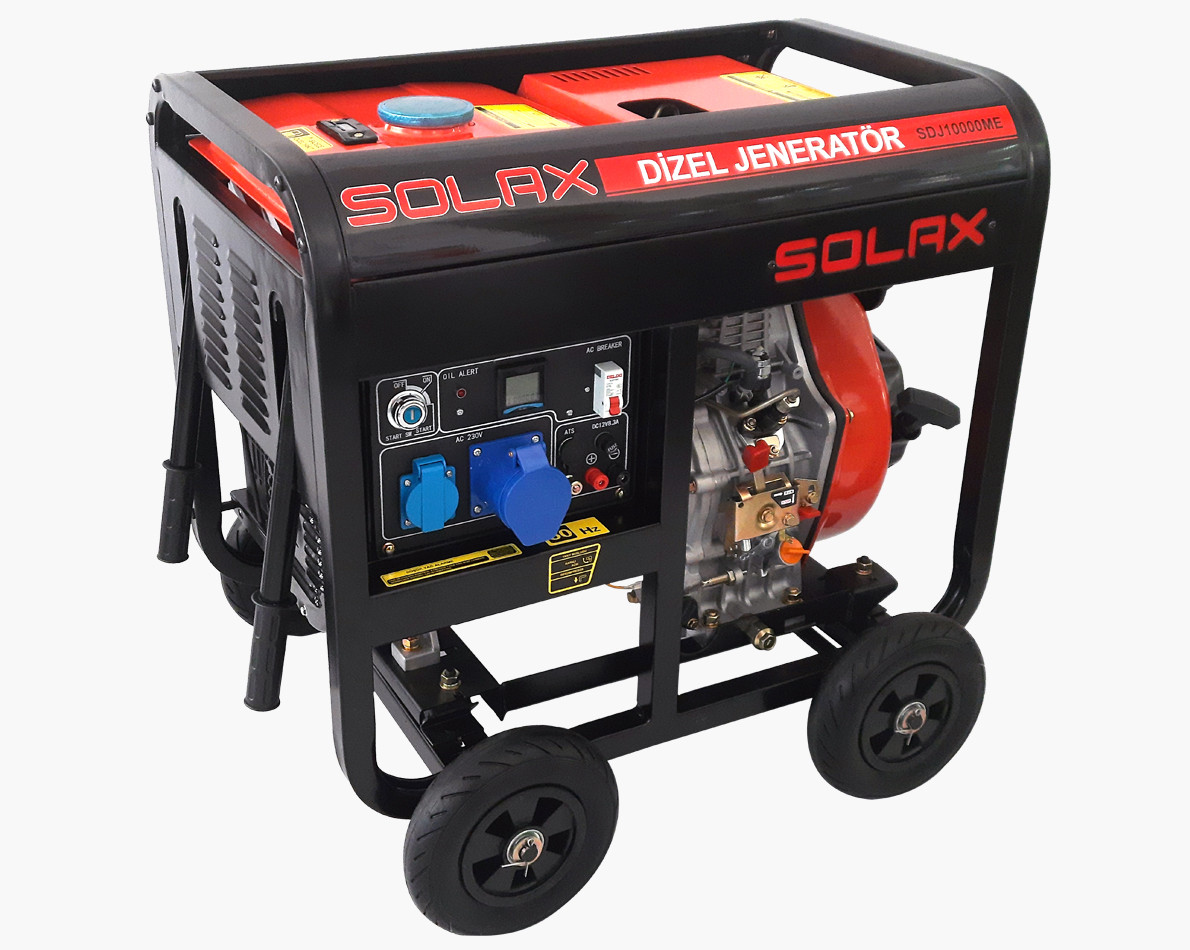 Дизельний генератор SOLAX SDJ10000ME, однофазний, 6,5 кВт
