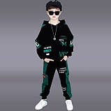 Модний спортивний трикотажний костюм на хлопчика зріст 115-130, фото 2
