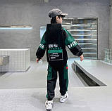 Модний спортивний трикотажний костюм на хлопчика зріст 115-130, фото 3