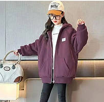 Худі підліткове для дівчаток тепле на хутрі