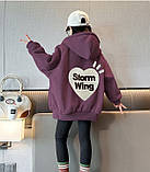 Худі підліткове для дівчаток тепле на хутрі, фото 2