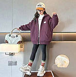 Худі підліткове для дівчаток тепле на хутрі, фото 4