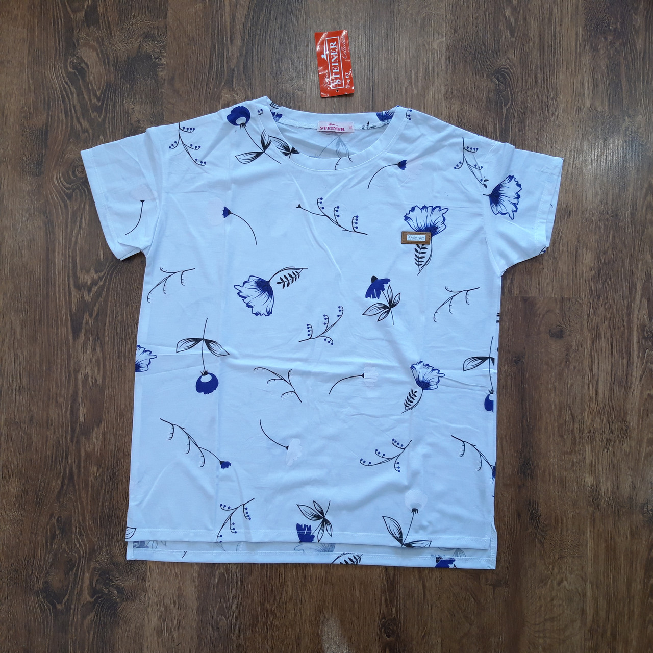 Жіночі футболки "STEINER" Туреччина Art: 205 Квіточки XL(42-44)