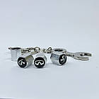 Захисні ковпачки на ніпеля Infiniti + ключик-брелок у подарунок! Колір хром, фото 2