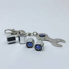 Захисні ковпачки на ніпеля Subaru + ключик-брелок у подарунок! Колір хром, фото 2