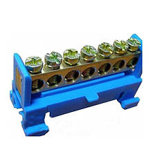 Шина нульова на 7 отворів