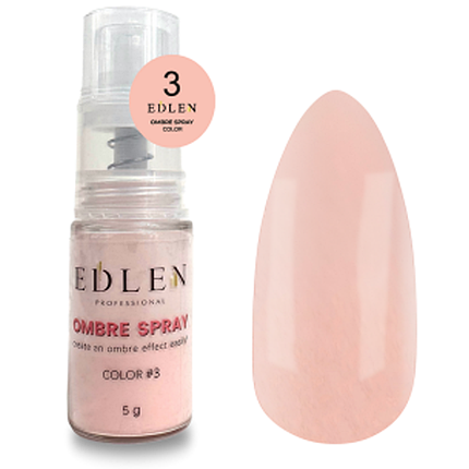 Омбре спрей EDLEN Professional Ombre Spray Color №3, 5 г персиковий, фото 1