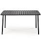 Обідній стіл для вулиці Bosco 140х70 см чорний прямокутний на чотирьох ніжках, фото 3