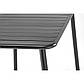 Обідній стіл для вулиці Bosco 140х70 см чорний прямокутний на чотирьох ніжках, фото 7