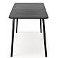 Обідній стіл для вулиці Bosco 140х70 см чорний прямокутний на чотирьох ніжках, фото 4
