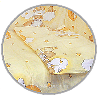 Наволочка для дитячої подушки в ліжечко "Ведмедик на сходах" 60х40 см, ТМ Ромашка 60.0, Для ліжка, Друкований