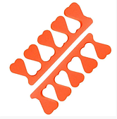 Розділювачі педикюрні 100 пар оранжеві