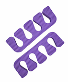 Розділювачі педикюрні 100 пар фіолетові