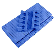 Розділювачі педикюрні щільні 50 пар сині