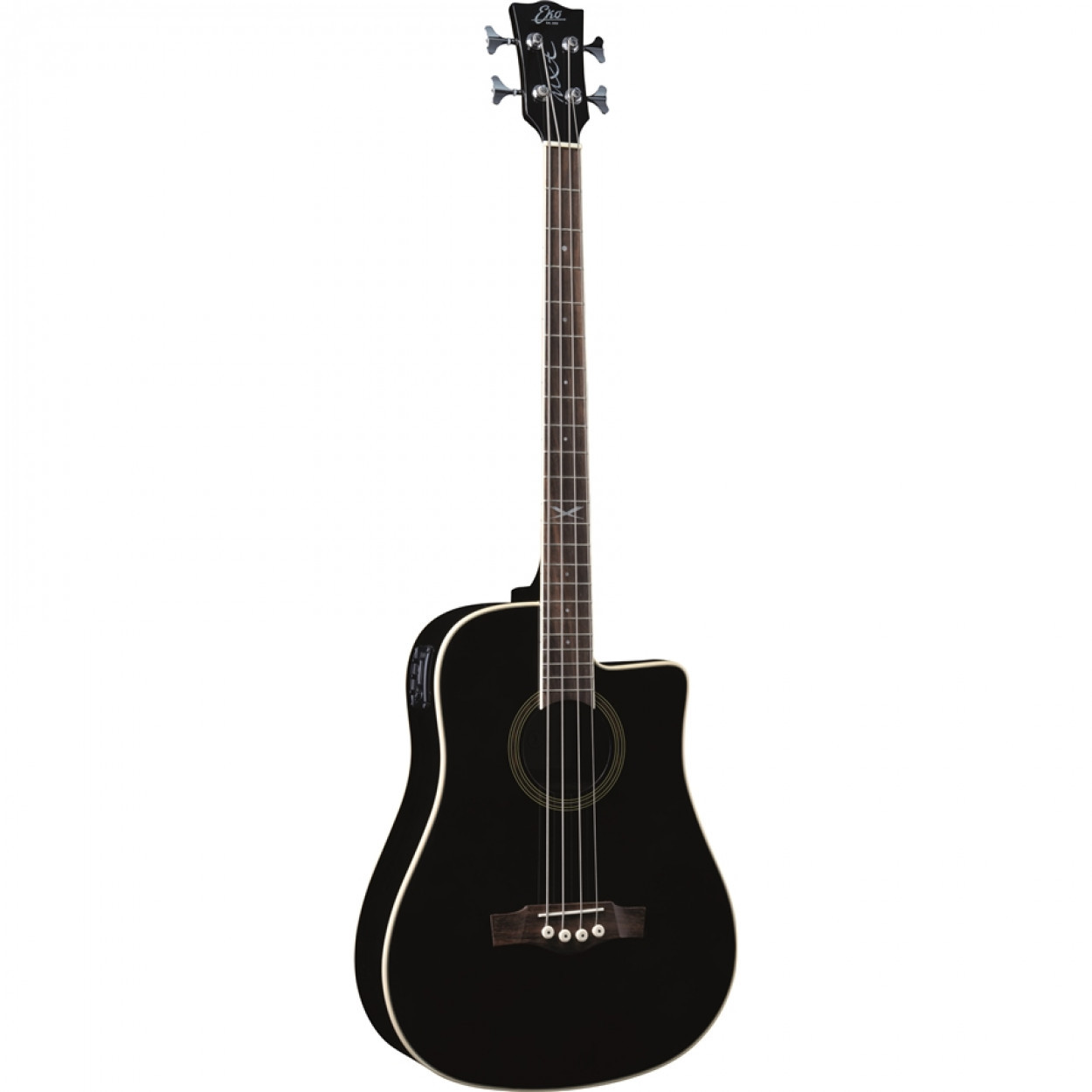 Електроакустична бас-гітара Eko Guitars NXT Bass B100ce (See Thru Black), фото 1