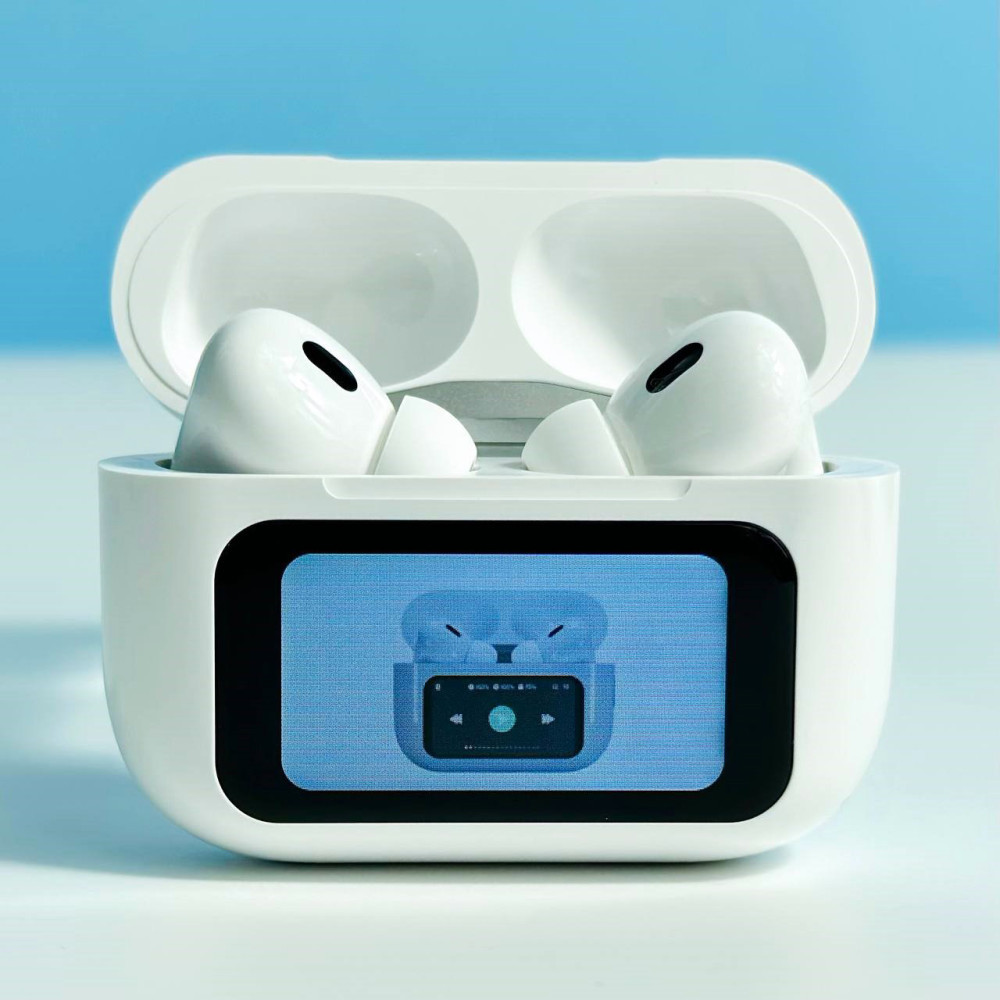 Безпровідні навушники AirPods Z50 Pro з інтелектуальним дисплеєм на кейсі та безпровідною зарядкою |ANC+ENC| Білий 47644, фото 1