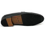 Чоловічі класичні туфлі лофери чорні шкіряні  Sergio Billini z840-5 розмір 40, фото 9