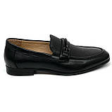 Чоловічі класичні туфлі лофери чорні шкіряні  Sergio Billini z840-5 розмір 40, фото 4