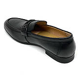 Чоловічі класичні туфлі лофери чорні шкіряні  Sergio Billini z840-5 розмір 40, фото 5