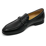 Чоловічі класичні туфлі лофери чорні шкіряні  Sergio Billini z840-5 розмір 40, фото 8