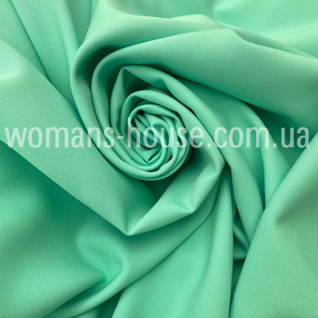 Костюмна (брючна) тканина креп Барбі Ментоловий, фото 1