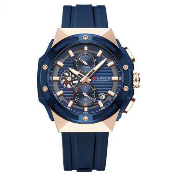 Чоловічий класичний годинник Curren Barca (Сині)