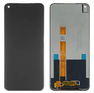 Дисплей для Oppo A55 4G, чорний, без рамки, Original (PRC)
