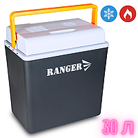 Автомобільний холодильник Ranger 12В/220В, Автохолодильник переносний 30л, Холодильник для автомобіля