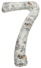 Подушка для вагітних і годування Сімка Г-подібна 158х93 см Париж