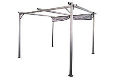Пергола металева з рулонними шторами Anthracite/Grey Sprint Plus 3х3 м Hardmaister, фото 3