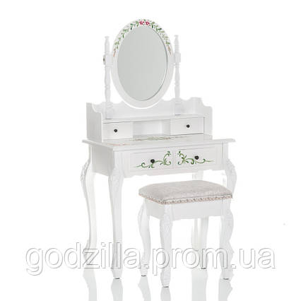 Туалетний столик білий + стілець