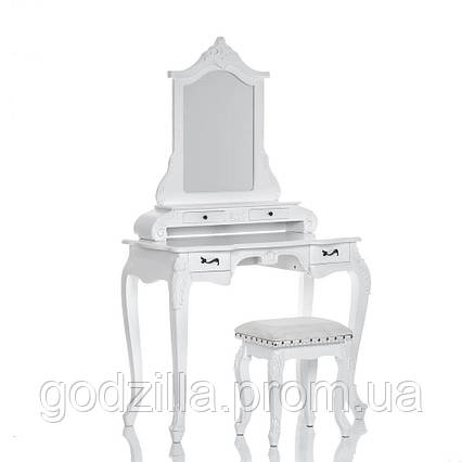 Туалетний столик білий + стілець