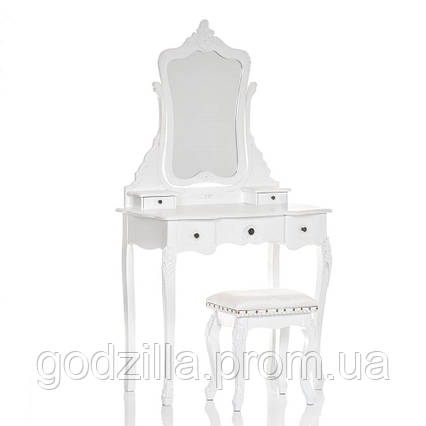 Туалетний столик білий + стілець