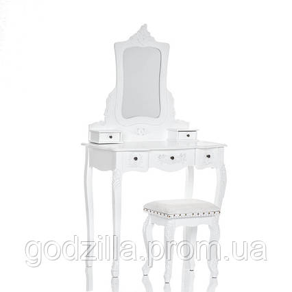 Туалетний столик білий + стілець