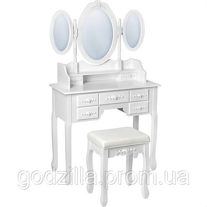 Туалетний столик білий + стілець