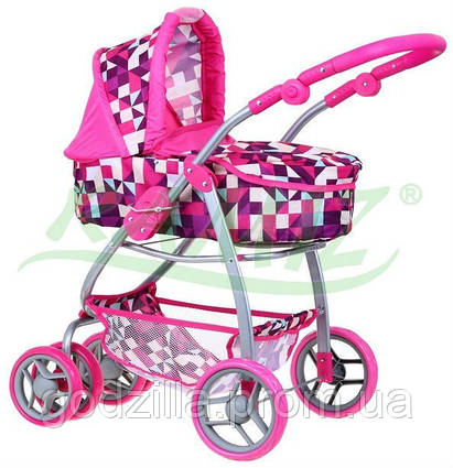 БОЛЬШАЯ КОЛЯСКА ДЛЯ КУКОЛ ГЛУБОКАЯ 2 в 1 ЛЮЛЬКА