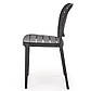 Пластикові стільці для вулиці K-529 чорні з поліпропілену на чотирьох ніжках, фото 4