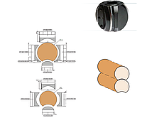Фрезы для изготовления бруса дома R=110 270х60х4