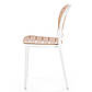 Пластикові стільці для дачі K-529 біло-бежеві з поліпропілену на чотирьох ніжках, фото 2