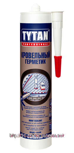 Герметик покрівельний бітумно-каучуковий Титан (TYTAN) чорний; 0,31 л