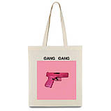 Шопер з принтом пістолетика 41*39, фото 2