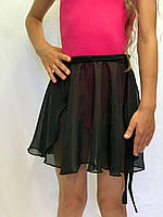 Р-р от 104 до 164, юбка шифоновая на запах для танцев и спорта, хитон