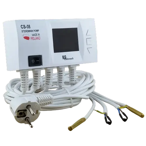 KG Elektronik CS-08 автоматика для насоса ЦО і насоса ГВП