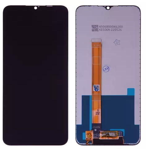 Дисплей для Realme C21Y, C25Y, чорний, без рамки