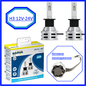 Світлодіодні LED-лампи для авто H3 12 V-24 V RPL2 6500 K 19 W NARVA