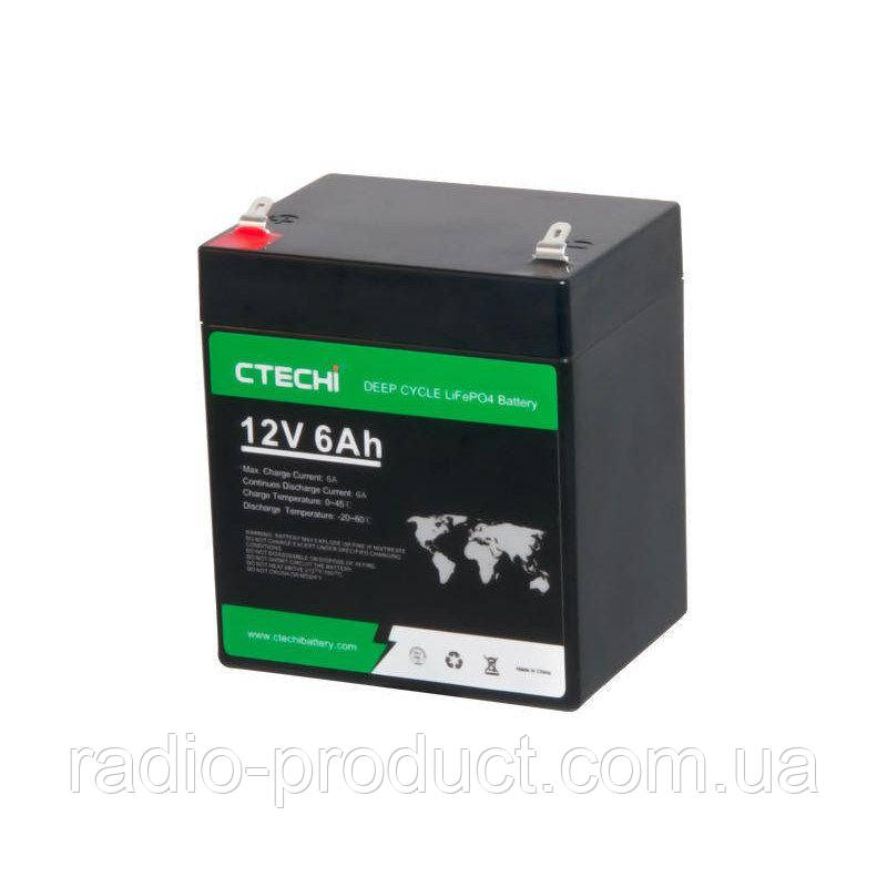 Акумуляторна батарея CTECHi LiFePO4 12V 6Ah
