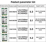 Адаптер WiFi Intel AX210 NGW 2.4/5/6GHz Wi-Fi 6E модуль 5 Version, фото 8