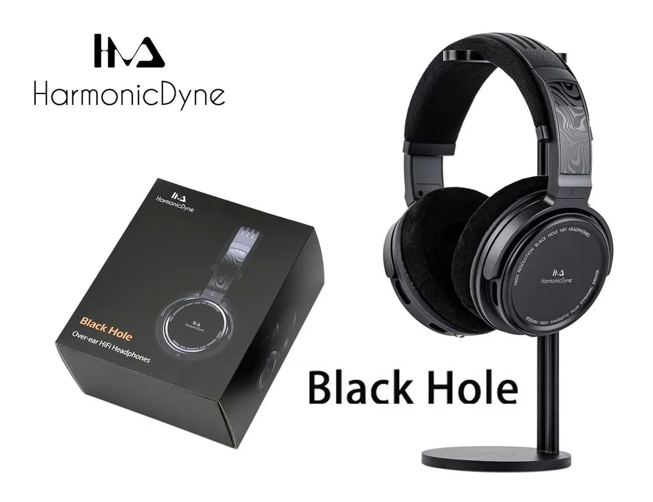 Навушники HarmonicDyne Black Hole напіввідкриті з динамічним драйвером